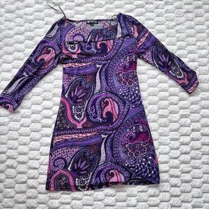 Papillon Vancouver Purple Paisley Sheath Dress - Women